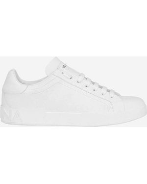 Dolce & Gabbana Portofino Ledersneaker - Weiß