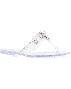 Casadei Tanga-Sandalen - Weiß