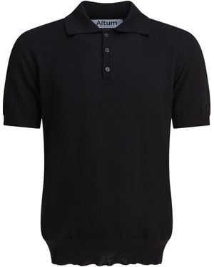 Altum Cotton Polo Shirt - Black