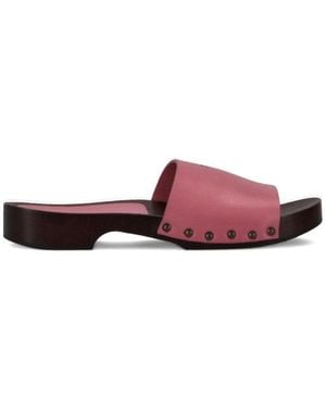 LA ROSE Zoccoli Pelle - Multicolor