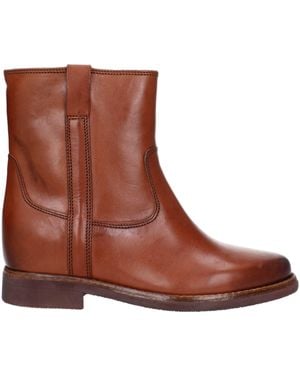 Isabel Marant Susee Leather Boots/Cognac - Brown