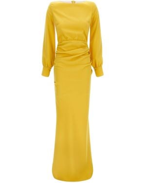 Elisabetta Franchi Carpet' Dress - Yellow