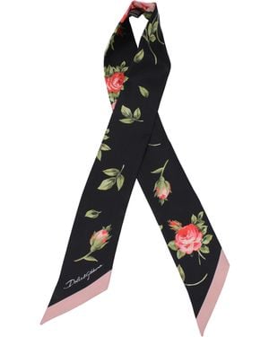 Dolce & Gabbana Bandana Scarf Silk - Black