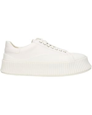 Jil Sander Sneakers Herren Stoff Weiß weiß