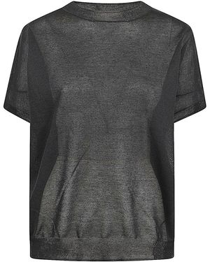 MIZUIRO Jersey De Mezcla De Lino - Negro