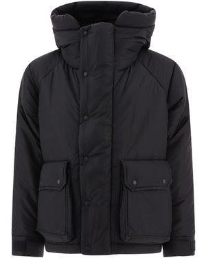 and wander Und Wander Maison Kitsuné X und Wanderjacke nach unten - Schwarz