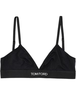 Tom Ford Signature Modal Bra With-Tone Details - Schwarz