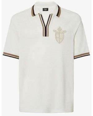 Fendi Ff Jacquard T-Shirt - Weiß