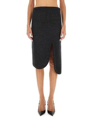 Victoria Beckham Padded Skirt With Tube Detail - Black