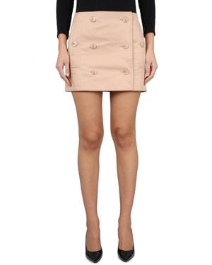 Burberry Mini Trench Skirt - Natural