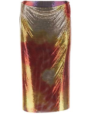 Rabanne Chain Mail Skirt - Orange
