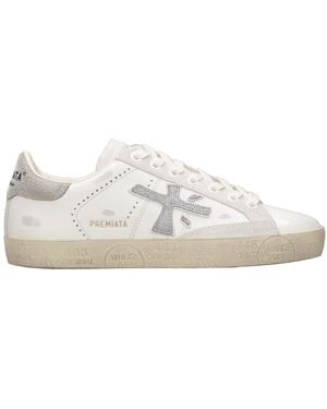 Premiata Sneakers White+Silver - Weiß