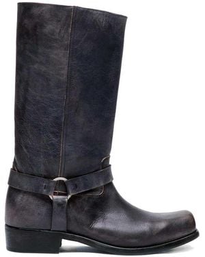 Golden Goose Buckled Biker Boots - Blue