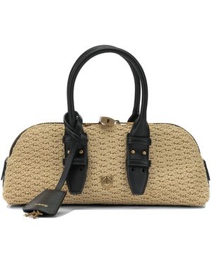 Pinko Polyethylene Handbag - Natural