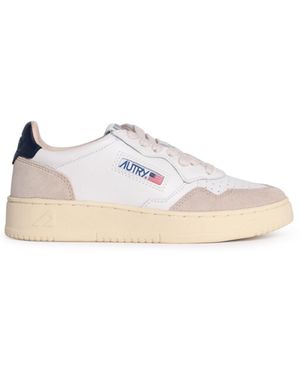 Autry Sneaker Di Lear Bianchi "Medaglia Bassa" - Bianco