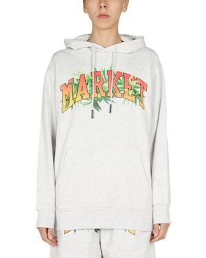 Market Logo Print Sweatshirt - Gray