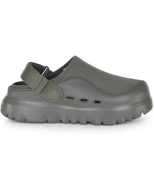 UGG "Peak Mod" Slippers Made Of Fabric And Rubber - Grey