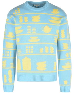 JW Anderson JW Anderson Hellblauer Wollpullover