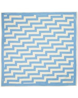 Jimmy Choo Jimmy Choo -Kapsel gedruckter Seide Foulard - Blau