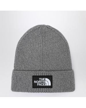 The North Face Beanie With Logo Patch - Gray