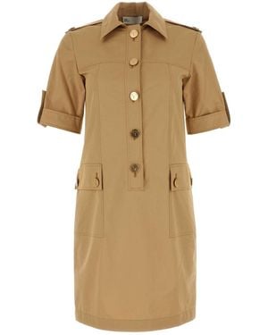Tory Burch Cotton Camp Dress - Natural