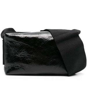 Uma Wang Leather Shoulder Bag - Black