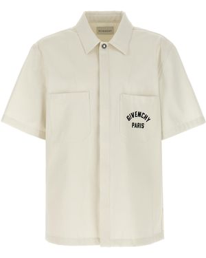 Givenchy Logo Embroidery Shirt - White