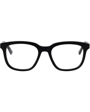 McQueen Transparent Recycled Acetate Glasses - Black