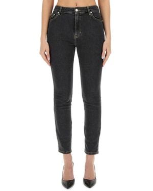 Moschino Skinny Mid Rise Jeans - Black