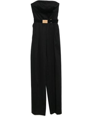 Elisabetta Franchi Long Overall - Schwarz