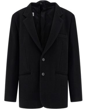 MM6 by Maison Margiela Blazer mit Rückenteil - Schwarz