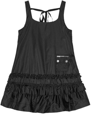 Ganni Mini vestido de Nylon - Negro