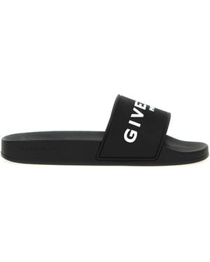 Givenchy Logo Slides - Black