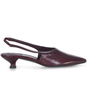 Alohas Décolleté Burgundy Leather - Brown