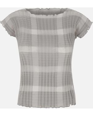 Remain Blijven Grijs Geplooide Chiffon Top
