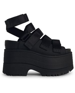 806 'Goldenrise' Rubber Sandals - Black