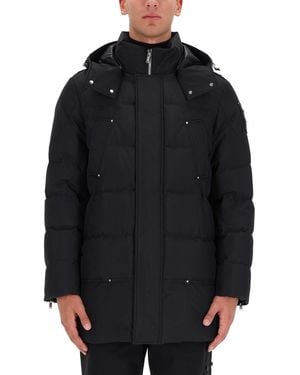 Moose Knuckles Hooded Puffer Parka - Blue