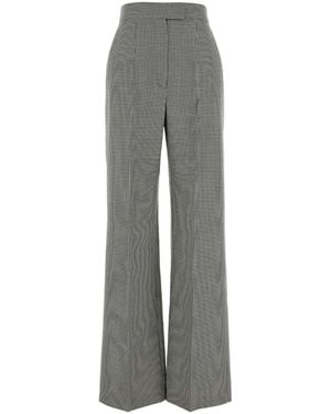 パンツ Alexander Mcqueen Embroidered Wool Wide-Leg Pant 2f7af403212548bf198b80132ed5c9