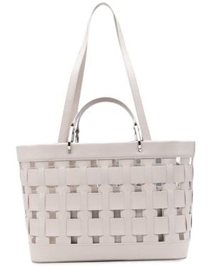 Emporio Armani Medium Tote Bag - White