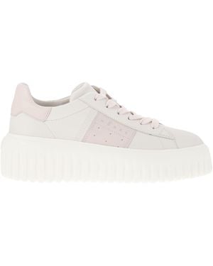 Hogan H Stripes Trainer mit Seitenband - Weiß