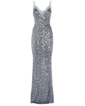 Elisabetta Franchi Red Teppich Kleid - Grau