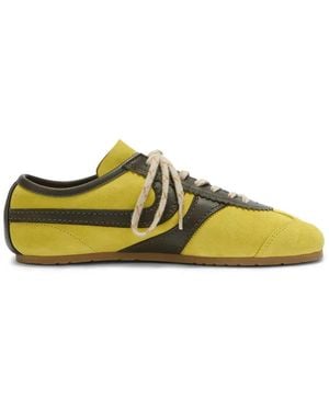 Dries Van Noten Leather Sneakers - Yellow