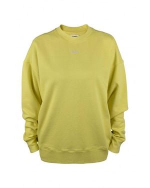 Autry Cotton Sweatshirt With Mesh Design - Gelb