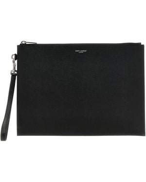 Saint Laurent Logo I Pad Halter - Schwarz