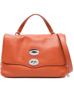 Zanellato Postina Daily Small Leather Handbag - Orange