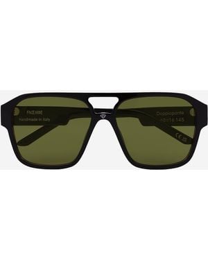 FACE HIDE Logo Zonnebril - Groen
