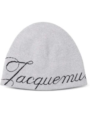 Jacquemus The Atelier Logo Beanie - White