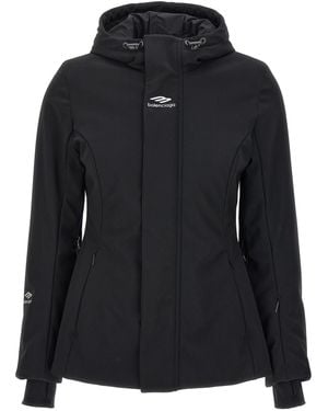 Balenciaga 'Ski Hourglass 3B Sports Icon' Parka - Black