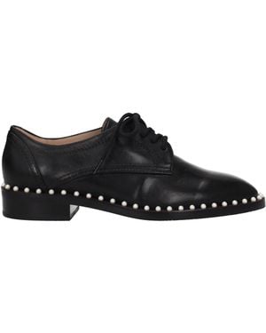 Stuart Weitzman Derby Kiran Leather - Black