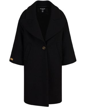 Balmain Mantel - Schwarz